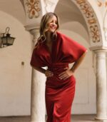 Vestido Carolina en rojo - Imagen 3