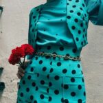 Blusa Flamenca Sofía "Azul"