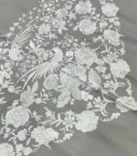 Mantoncillo Pavo Real "Gris Perla" - Imagen 2