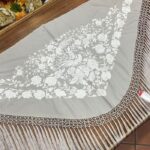 Mantoncillo Pavo Real "Gris Perla"