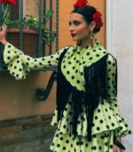 Vestido Flamenco Ana "Verde Manzana" - Imagen 2