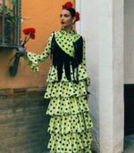 Vestido Flamenco Ana "Verde Manzana"