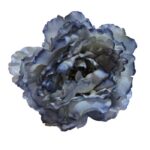 Flor Peonía Grande Abierta "Azul Ducado"