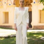 Conjunto de pantalón Jaretas (Blanco)
