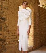 Vestido Maxiflor (Blanco)