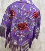 Mantoncillo Carla (Malva con rojo) - Imagen 2