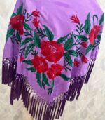 Mantoncillo Flavia (Malva con rojo) - Imagen 2