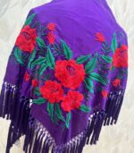 Mantoncillo Flavia (Morado con rojo) - Imagen 3
