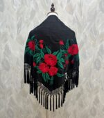 Mantoncillo Flavia (Negro con rojo)