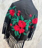 Mantoncillo Flavia (Negro con rojo) - Imagen 3