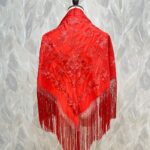 Mantoncillo Lucia Bordado al tono (Coral)