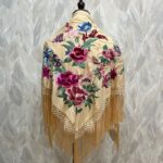 Mantoncillo Anastasia (Beige con rosa)