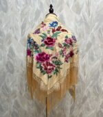 Mantoncillo Anastasia (Beige con rosa)