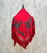 Mantoncillo Flavia (Rojo con rojo)