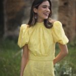 Conjunto Antonella Perforado (Amarillo)