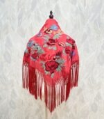 Mantoncillo Anastasia (Rojo bordado con rojo)