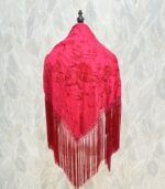 Mantoncillo Lucía bordado al tono (Rojo)