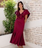Vestido Iria (Granate)