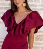 Vestido Iria (Granate) - Imagen 3