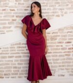 Vestido Iria (Granate) - Imagen 2