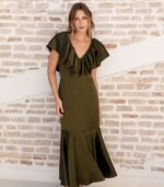 Vestido Iria (Verde Seco)