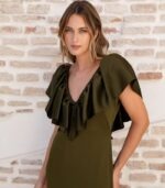 Vestido Iria (Verde Seco) - Imagen 3