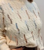 Jersey de punto con brillo (Crudo) - Imagen 2