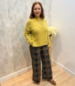 Pantalón de cuadros (Azul/Beige)