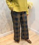 Pantalón de cuadros (Azul/Beige) - Imagen 3