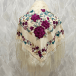 Mantoncillo Martina (Beige con buganvilla)