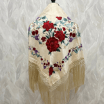 Mantoncillo Martina (Beige con rojo)