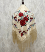 Mantoncillo Martina (Beige con rojo)