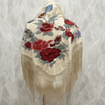 Mantoncillo Anastasia (Beige y rojo)