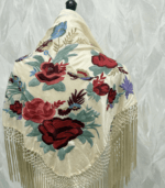 Mantoncillo Anastasia (Beige y rojo) - Imagen 3