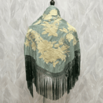 Mantoncillo Anastasia (Verde viejo y beige)