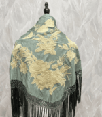 Mantoncillo Anastasia (Verde viejo y beige) - Imagen 3