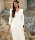 Vestido flecos (Beige) - Imagen 3