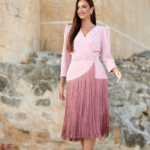 Vestido Flecos (Nude)