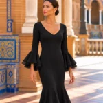 Vestido de flamenca Alaba – Negro