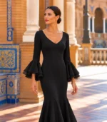 Vestido de flamenca Alaba – Negro