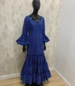 Vestido de flamenca Córdoba – Azul - Imagen 3