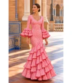 Vestido de flamenca Gala – Rosa - Imagen 2