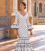 Vestido de flamenca Granada – Blanco