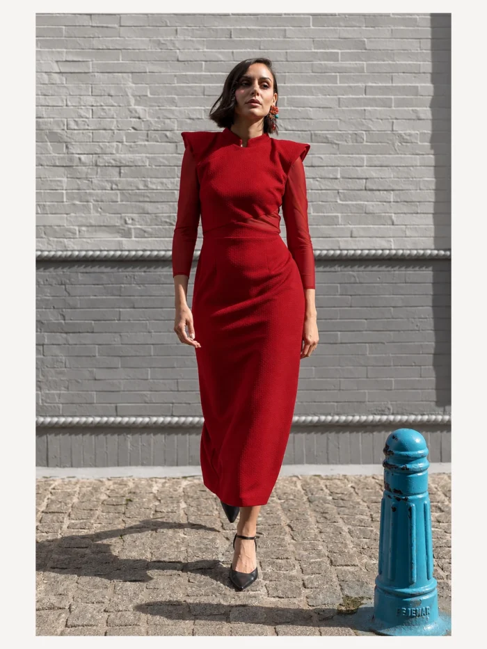 Vestido Lea Rojo - Imagen 2