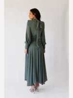 Vestido Omaira Verde Grisáceo - Imagen 5