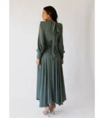 Vestido Omaira Verde Grisáceo - Imagen 6