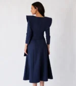 Vestido Oriana Azul Marino - Imagen 2